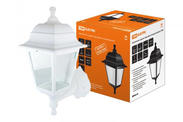 Светильник садово-парковый бра TDM НБУ 04-60-001 четырехгранник, настенный, пластик, белый