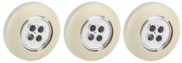 Светодиодный фонарь ЭРА SB-505  "Аврора" 4xLED, 3xAAA, слон. кость, (3шт в кор) ПУШЛАЙТ