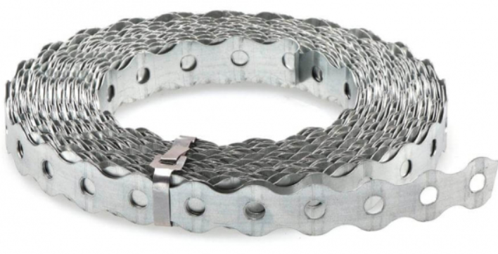 Лента перфорированная 0,55х12мм, оцинкованная волна (25 м) - накл. Tech-Krep