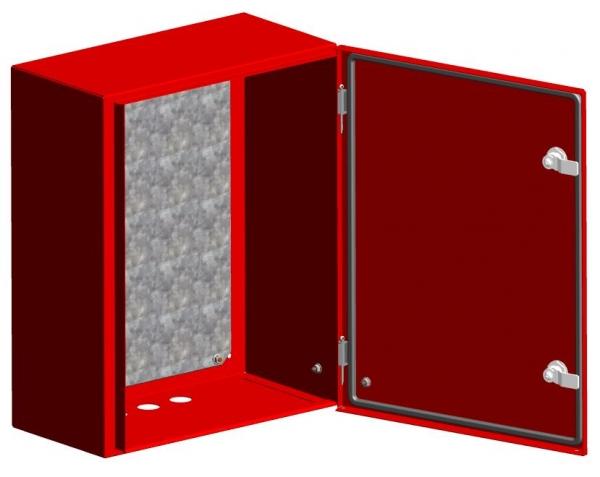 Щит с монтажной панелью ЩМПг-100.65.30 (ЩРНМ-5) RAL 3001 IP54 EKF PROxima