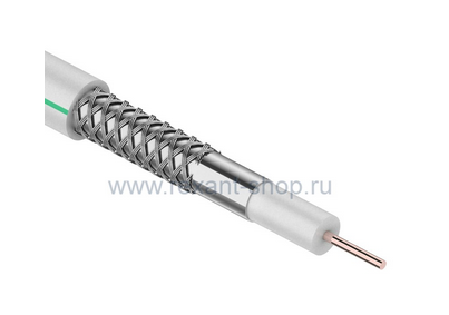 SAT 703 B VE/GI  Cu/Al/CuSn, (75%), 75 Ом, белый  CAVEL кабель бухта100м 01-2432