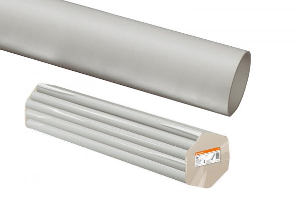 Труба ПВХ 16мм жесткая гладкая легкая серая TDM