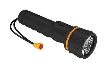 Фонарь светодиодный Рекорд ММ-0203 2хR6 3LED, резиновый