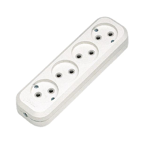 Колодка MAKEL MGP141 4 розетки без заземляющих контактов