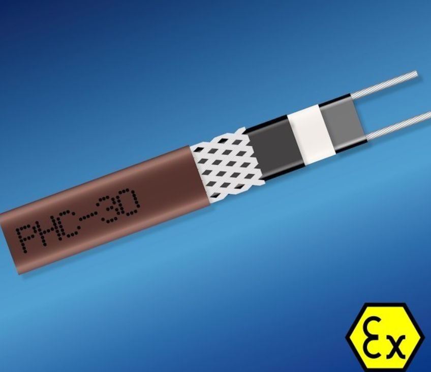 Саморегулируемый греющий кабель PHC-30 экранированный в изоляции из полиолефина Ex 30 Вт Grand Meyer