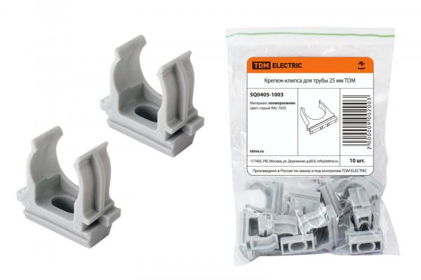 Держатель-клипса TDM унив. 25 мм (10шт)