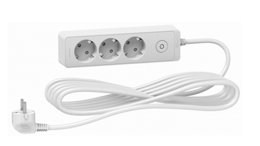 Удлинитель 3 розетки 2К+З кабель 1,5м белый Schneider Electric