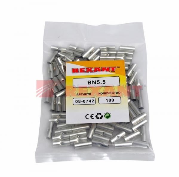 Соединительная гильза  L-15мм 4-6мм² (ГМЛ (DIN) 6)  REXANT 08-0742