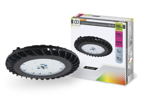 Светильник LLT сд LHB-UFO 100Вт 230В 6500К 7500Лм IP65  складской