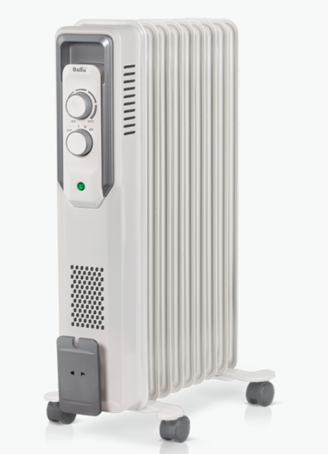 Радиатор масляный  9 секций Ballu CUBE BOH/CB-09W 2000 Вт
